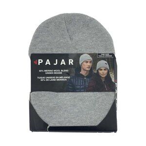 Pajar Grey Merino Wool Blend Beanie | Lightweight | Unisex | One Size **NEW